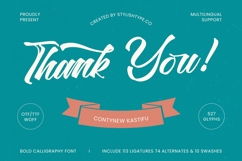 Contynew Kastifu - Bold Calligraphy Font Product Image 15