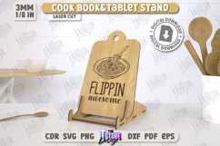 Cookbook and Tablet Stand Laser Cut Bundle, Kitchen Decor Product Image 11