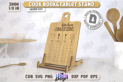 Cookbook and Tablet Stand Laser Cut Bundle, Kitchen Decor Product Image 7