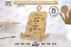 Cookbook and Tablet Stand Laser Cut Bundle, Kitchen Decor Product Image 8