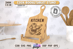 Cookbook and Tablet Stand Laser Cut Bundle, Kitchen Decor Product Image 9