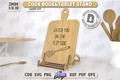 Cookbook and Tablet Stand Laser Cut Bundle, Kitchen Decor Product Image 10