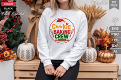 Cookie Baking Crew SVG | Christmas Round Sign SVG | Xmas SVG Product Image 4