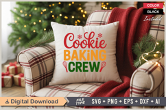 Cookie Baking Crew SVG | Christmas SVG | Holiday SVG | Xmas Product Image 4