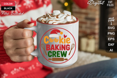 Cookie Baking Crew SVG | Christmas Round Sign SVG | Xmas SVG Product Image 5