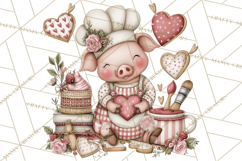 Holiday Baking Clipart PNG, Cute Cookie Characters Product Image 2