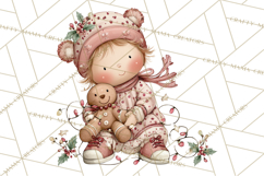 Holiday Baking Clipart PNG, Cute Cookie Characters Product Image 5