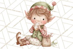 Holiday Baking Clipart PNG, Cute Cookie Characters Product Image 4