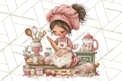 Holiday Baking Clipart PNG, Cute Cookie Characters Product Image 3