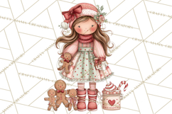Holiday Baking Clipart PNG, Cute Cookie Characters Product Image 2