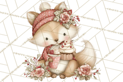 Holiday Baking Clipart PNG, Cute Cookie Characters Product Image 2
