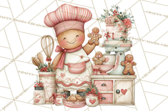 Holiday Baking Clipart PNG, Cute Cookie Characters Product Image 3