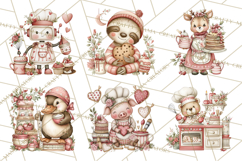 Holiday Baking Clipart PNG, Cute Cookie Characters Product Image 7
