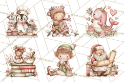 Holiday Baking Clipart PNG, Cute Cookie Characters Product Image 3