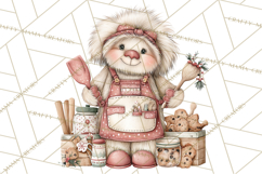 Holiday Baking Clipart PNG, Cute Cookie Characters Product Image 3