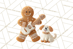 Gingerbread People Clipart PNG, Cute Cartoon Holiday Product Image 2