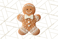 Gingerbread People Clipart PNG, Cute Cartoon Holiday Product Image 3