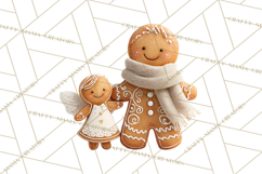 Gingerbread People Clipart PNG, Cute Cartoon Holiday Product Image 4