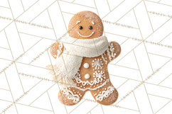 Gingerbread People Clipart PNG, Cute Cartoon Holiday Product Image 5