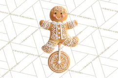 Gingerbread People Clipart PNG, Cute Cartoon Holiday Product Image 4