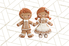 Gingerbread People Clipart PNG, Cute Cartoon Holiday Product Image 2