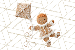 Gingerbread People Clipart PNG, Cute Cartoon Holiday Product Image 3