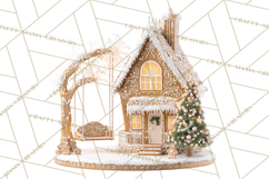 Gingerbread People Clipart PNG, Cute Cartoon Holiday Product Image 5