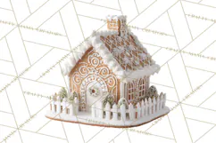 Gingerbread People Clipart PNG, Cute Cartoon Holiday Product Image 3