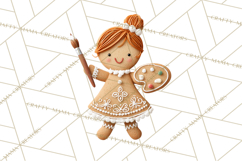 Gingerbread People Clipart PNG, Cute Cartoon Holiday Product Image 5