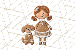 Gingerbread People Clipart PNG, Cute Cartoon Holiday Product Image 3