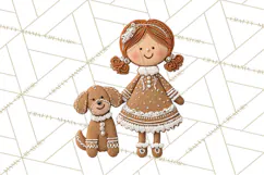 Gingerbread People Clipart PNG, Cute Cartoon Holiday Product Image 3