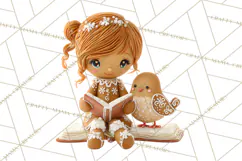 Gingerbread People Clipart PNG, Cute Cartoon Holiday Product Image 2
