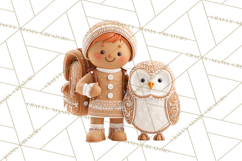 Gingerbread People Clipart PNG, Cute Cartoon Holiday Product Image 3