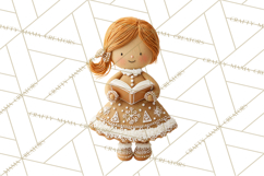 Gingerbread People Clipart PNG, Cute Cartoon Holiday Product Image 5