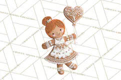 Gingerbread People Clipart PNG, Cute Cartoon Holiday Product Image 5