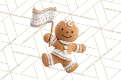 Gingerbread People Clipart PNG, Cute Cartoon Holiday Product Image 4