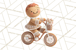 Gingerbread People Clipart PNG, Cute Cartoon Holiday Product Image 4