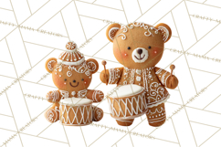 Gingerbread People Clipart PNG, Cute Cartoon Holiday Product Image 5