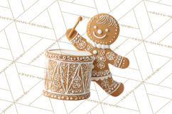 Gingerbread People Clipart PNG, Cute Cartoon Holiday Product Image 3