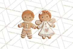 Gingerbread People Clipart PNG, Cute Cartoon Holiday Product Image 4