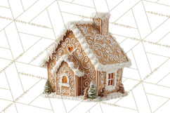 Gingerbread People Clipart PNG, Cute Cartoon Holiday Product Image 5