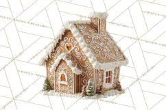 Gingerbread People Clipart PNG, Cute Cartoon Holiday Product Image 5