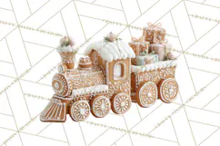 Gingerbread People Clipart PNG, Cute Cartoon Holiday Product Image 3