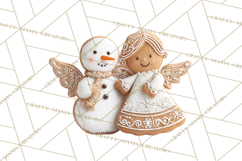 Gingerbread People Clipart PNG, Cute Cartoon Holiday Product Image 5
