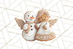 Gingerbread People Clipart PNG, Cute Cartoon Holiday Product Image 5