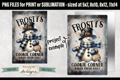 Frostys Cookie Corner Sublimation Design | Vintage Sign PNG Product Image 2