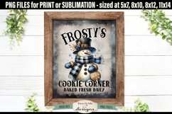 Frostys Cookie Corner Sublimation Design | Vintage Sign PNG Product Image 3