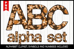 Christmas Gingerbread Alphabet Bundle, Sublimation ABC Product Image 1