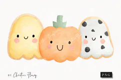 Cute Halloween Cookies Clipart | Halloween PNG Product Image 1