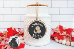 Cookies for Santa SVG, Christmas SVG, Round Tray Product Image 1